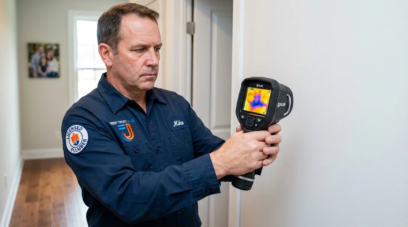 Thermal imaging leak detection by Johns Plumbing LLC in Kingman